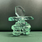 Kiln Formed Glass Inukshuk