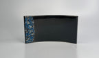 Curved Painted Glass Award with Glass Pebbles
