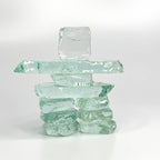 Kiln Formed Glass Inukshuk