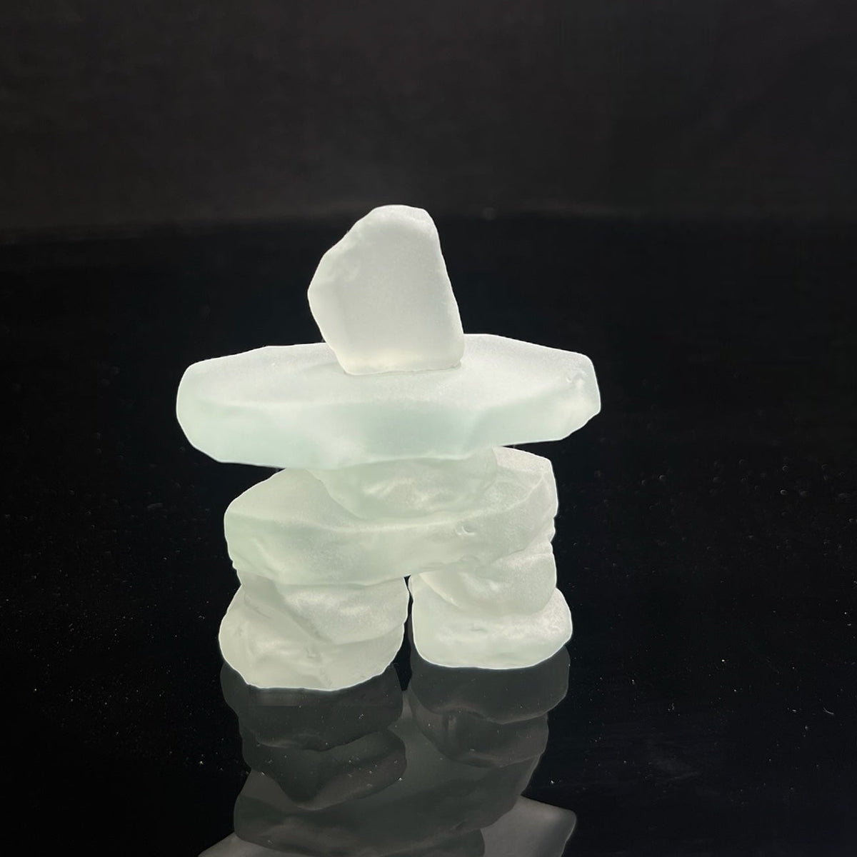 Glass Inukshuk Frosted Glass Inukshuks – Wilton Designs