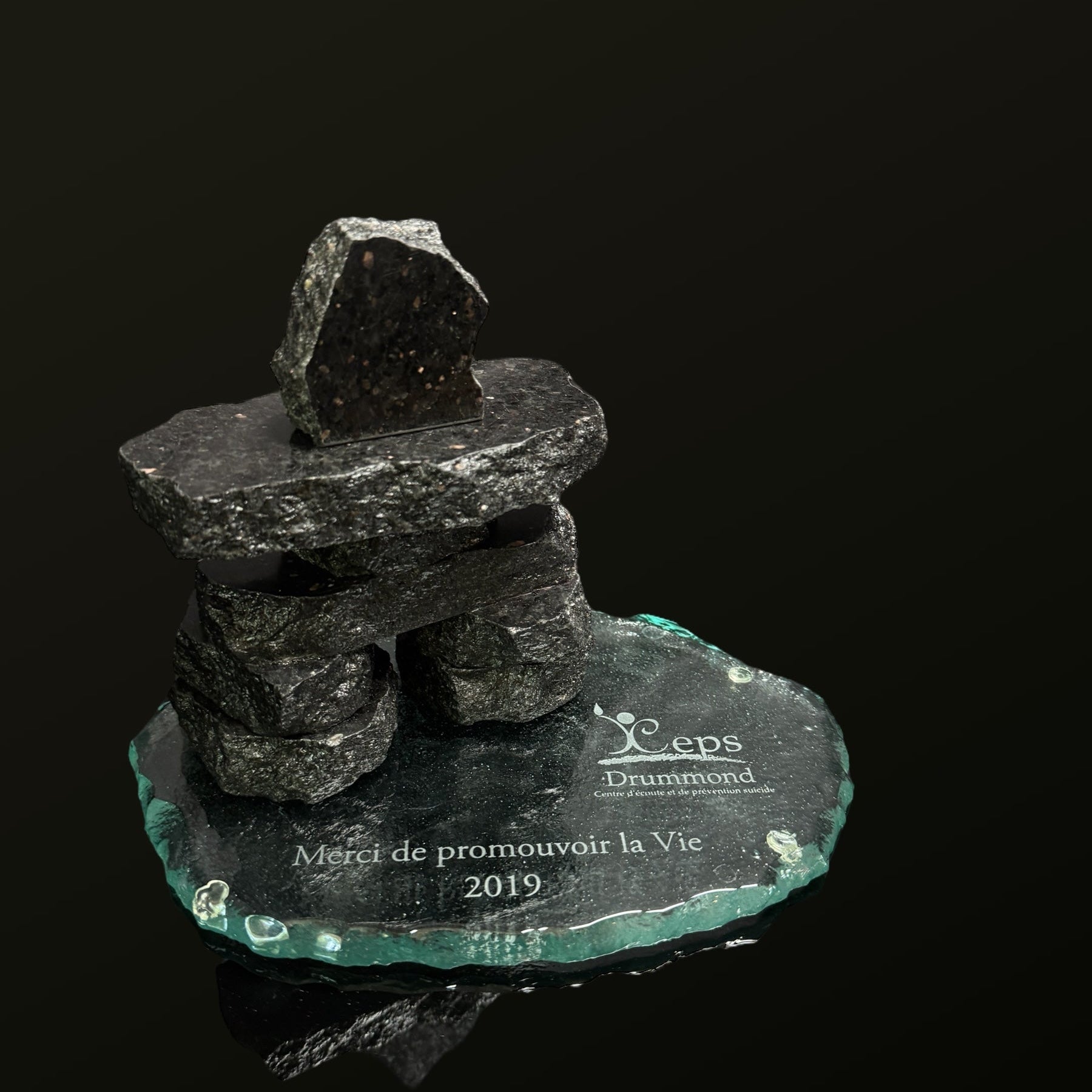 Inukshuk 2.5" on a base