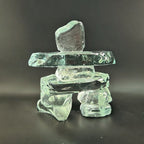 Kiln Formed Glass Inukshuk