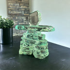Kiln Formed Glass Inukshuk