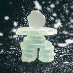 Frosted Glass Inukshuk
