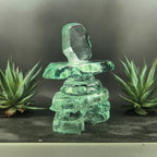 Kiln Formed Glass Inukshuk