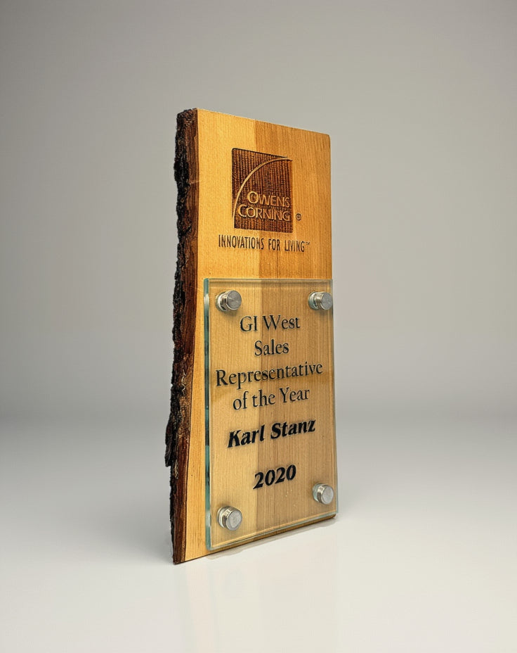 Live Edge  Wood and Glass Award