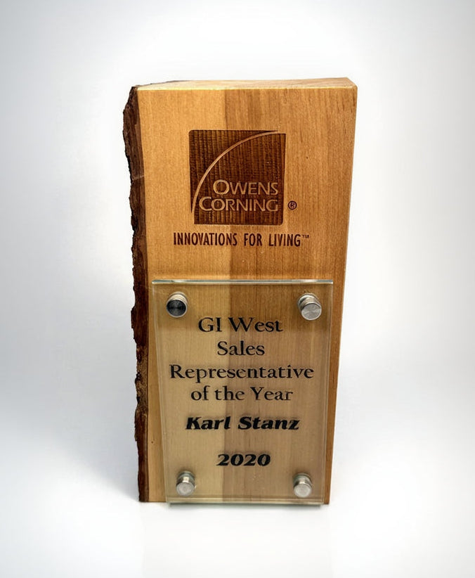 Live Edge  Wood and Glass Award